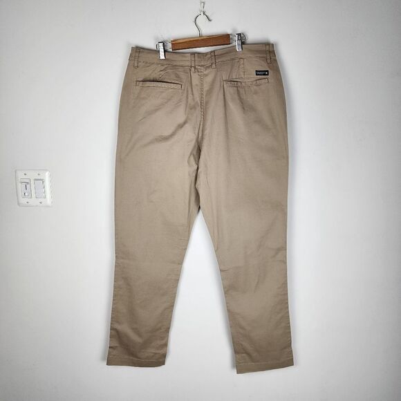 Hurley Everyday Twill Chino Pants Khaki Stretchy Beige Tan Men's Size 36 - Picture 6 of 14
